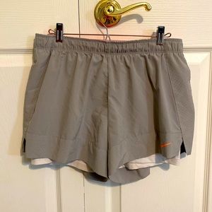 Nike shorts. Built in sliders.